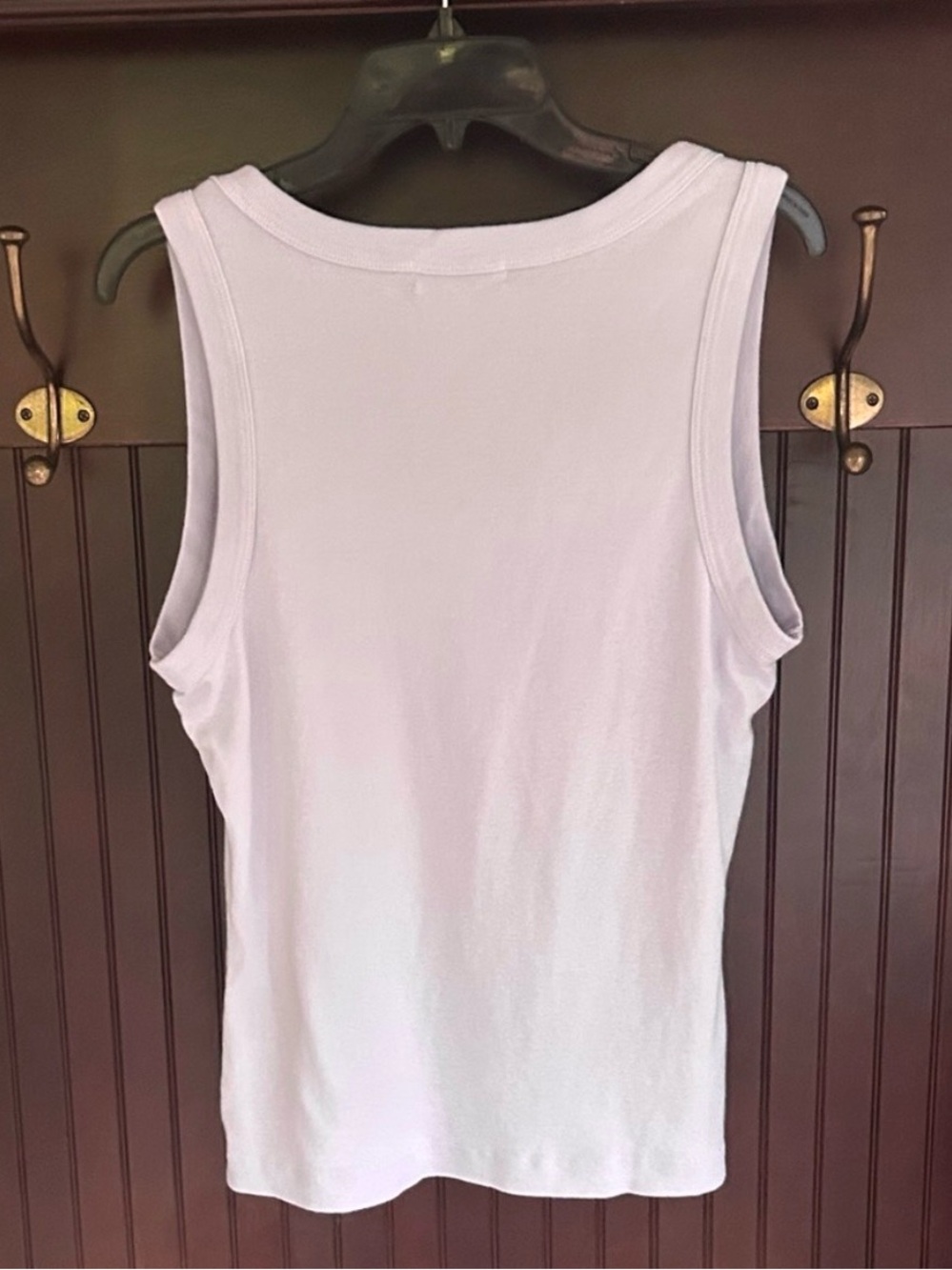 Michael Stars Micro Rib Knit Cotton Scoop Neck Tank Top Pastel Luxury Basic XL - Picture 6 of 8